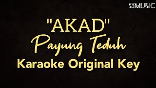 Payung Teduh - Akad (Karaoke version - no vocal | Original key)