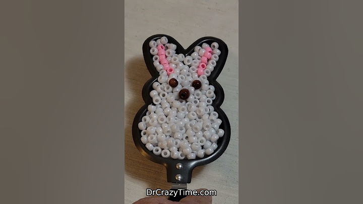 Bunny rabbit from pony beads