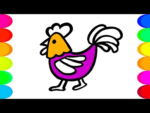 როგორ დავხატოთ მამალი