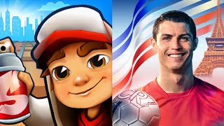 Who is best 🤔 Subway surfers 🆚 Ronaldo : kick'n Run Football #subwaysurfers  screenshot 2