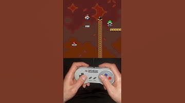 Mario does SHELL JUMPS in AUTUMN #shorts #kaizo #mario