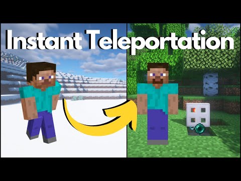 Minecraft: Simple Redstone Teleporter (Tutorial)