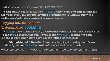 Understanding COALESCE in PostgreSQL: A Guide to Handling Null Values