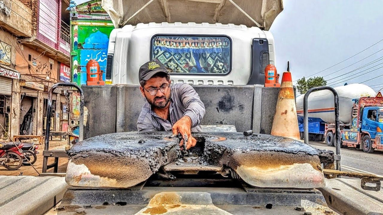 I Explore Rear Mechanical Stage A Repaired of Broken Fifth wheel Bracket Pin With Basics Tools 