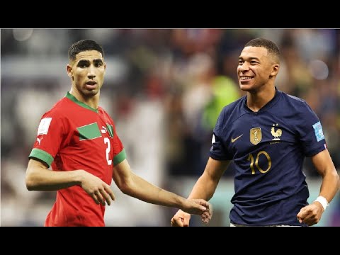 مباراة المغرب وفرنسا في نصف نهائي كأس العالم فيفا قطر 2022