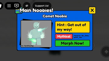 How To Get Comet Noobie | Find The Noobies Morphs Roblox