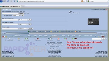 RapidPeer Torrent Seedbox Demo Updated