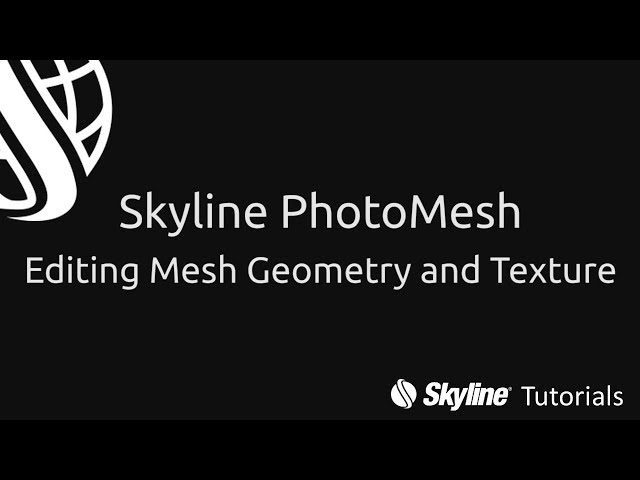 PhotoMesh Tutorials #5: Editing Mesh Geometry and Texture
