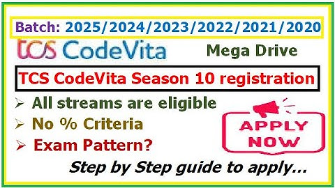 TCS CodeVita season 10 Registration is open, Exam Pattern? Eligibility? How to Apply?