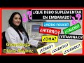 ¿Que VITAMINAS debo tomar en el EMBARAZO? por GINECOLOGA DIANA ALVAREZ