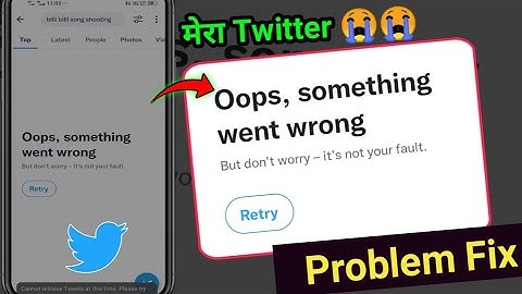 oops something went wrong PROBLEM fix | Twitter oops something went wrong | but don