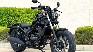 2024 Honda Rebel 300 ABS Pearl Black: Unleash the Rebel Style & Power