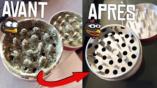 Tuto : Comment nettoyer votre grinder égraineuse broyeur etc ! Tutoriel weed cannabis SQDC clean