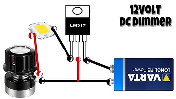 How to Make 12v DC Dimmer | LED Dimmer circuit | DC Motor Speed Controller