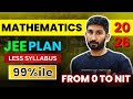 MATHEMATICS JEE 2026 STRATEGY | Less Syllabus + 97 to 99%ile Plan for NIT