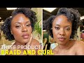 Girl I FINALLY tried The Doux Mousse Def and...😮 | Braid & Curl on 4C hair #30dayhairdetox