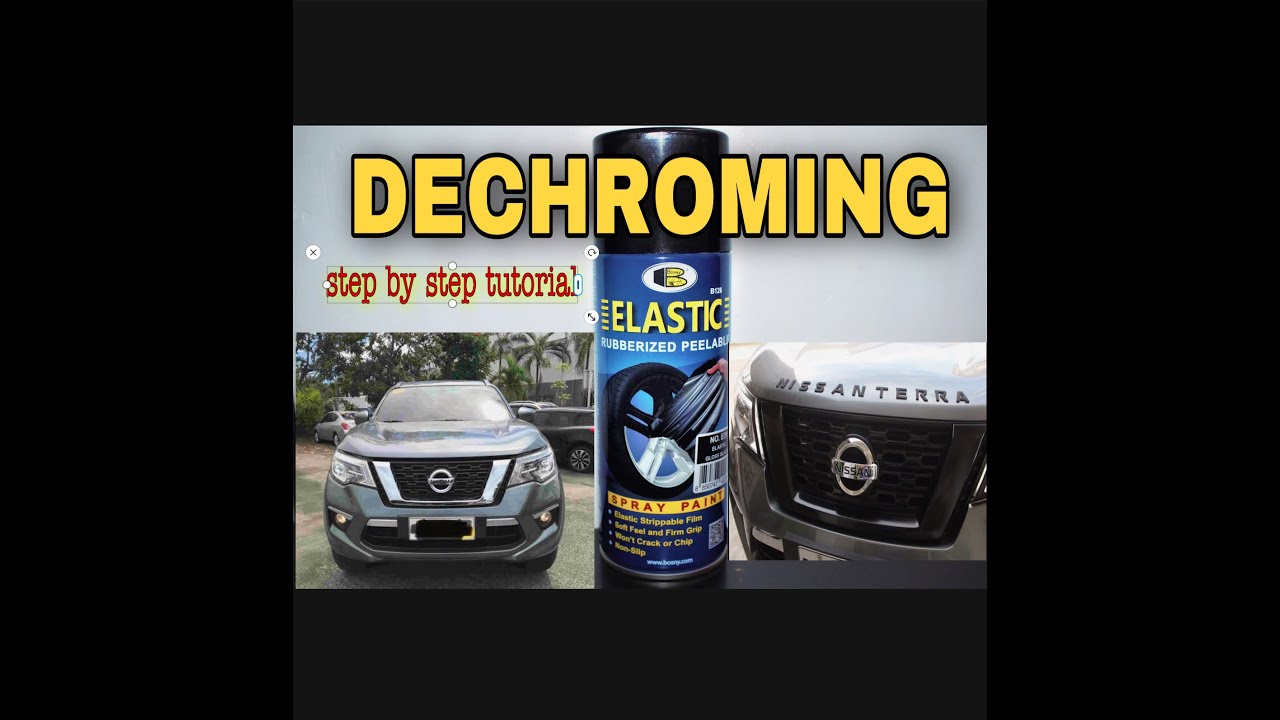 TUTORIAL STEP BY STEP ON HOW TO DECHROME (ELASTIC RUBBERIZED PEELABLE