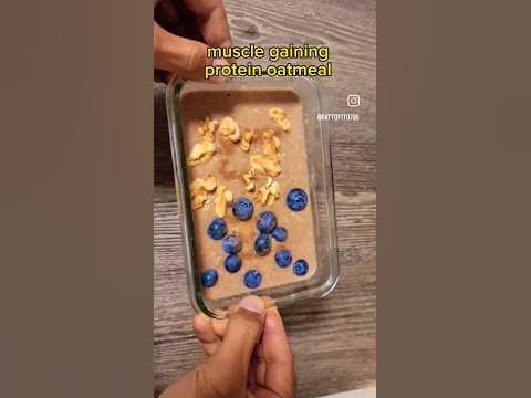 Muscle gaining Oatmeal | no sugar,no milk #oats #musclegain #shortvideo ...