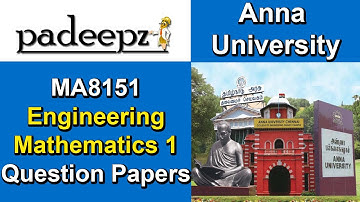 Ma8151 Engineering Mathematics 1 Question Papers Anna University | Padeepz