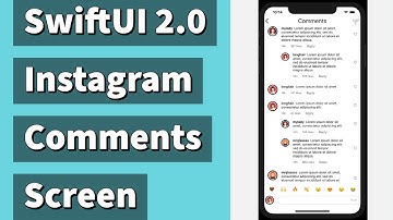 SwiftUI 2.0 Instagram Comments Screen 6