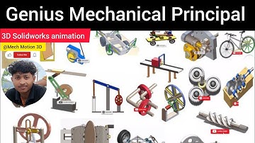 Genius Mechanical Principle SolidWorks 3D Animation | Engineering Mechanism Tutorial