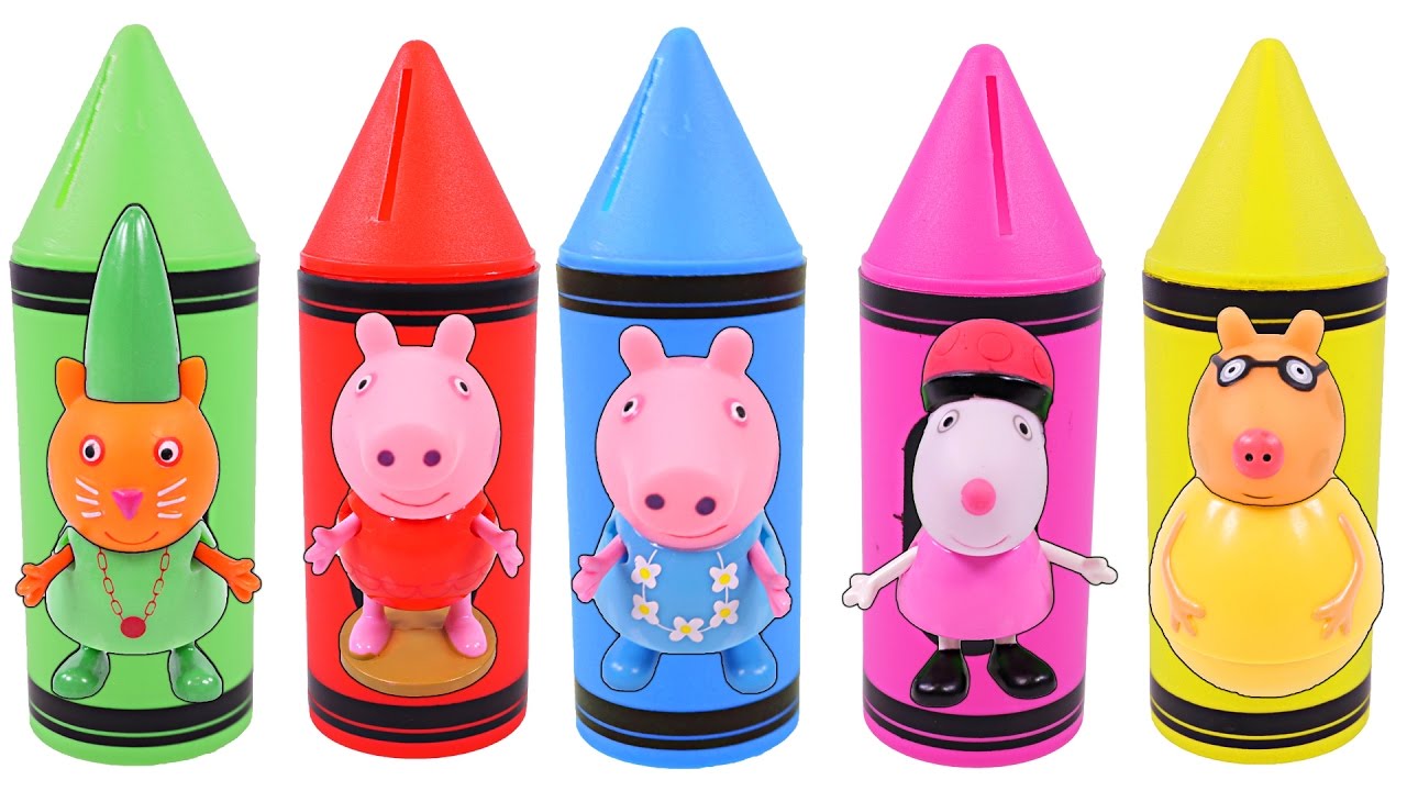 Mejores Videos para Niños Aprendiendo Colores - Crayones de Colores con  Peppa Pig 