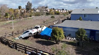 San Diego Storm | Drone video shows damage above neighborhoods