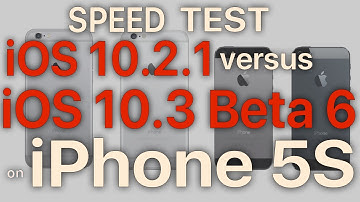 iPhone 5S : iOS 10.3 Beta 6 / Public Beta 6 vs iOS 10.2.1 Speed Test Build # 14E5273a