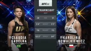 Claudia Gadelha Vs Karolina Kowalkiewicz