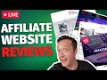 YOUR AFFILIATE WEBSITE REVIEWED + Q&amp;A + GIVEAWAY - LIVE!