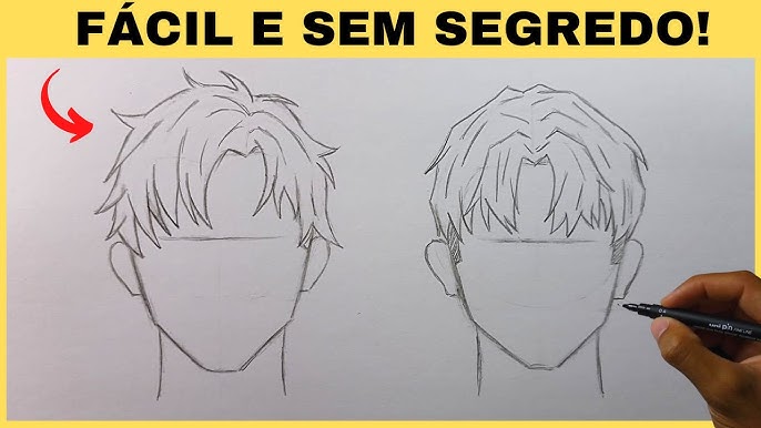 Otaku desenhos - vamos dar uma olhada no cabelo curto