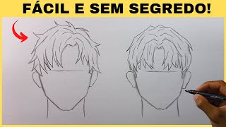 Aprenda de uma vez por todas como desenhar olhos masculinos sem passar