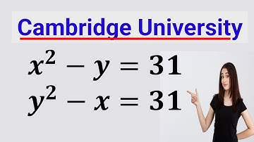A very tricky Cambridge University Admission Algebra Exam | Entrance Aptitude Test | Find x & y!!