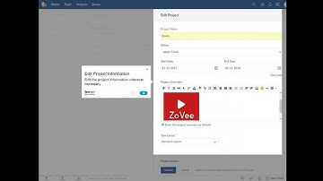 How to Modify Project Information inside Zoho Projects