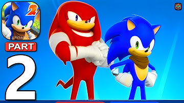 Sonic Dash 2: Sonic Boom Run - Gameplay Walkthrough Part 2 Sonic & Knuckles (Android,iOS)