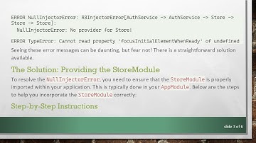Resolving NullInjectorError Issues When Injecting Services Into Angular Entry Components