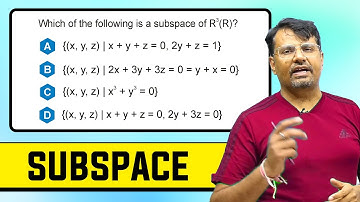 Subspace | Concept & Questions based on Subspace | MSQs Series By GP Sir
