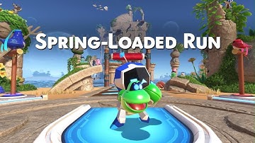 Lets Play ASTRO BOT Stellar Speedway: Spring-Loaded Run