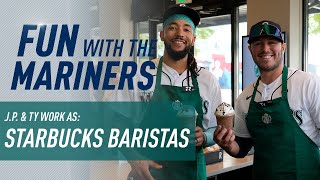 J.P. Crawford & Ty France Work as Starbucks Baristas
