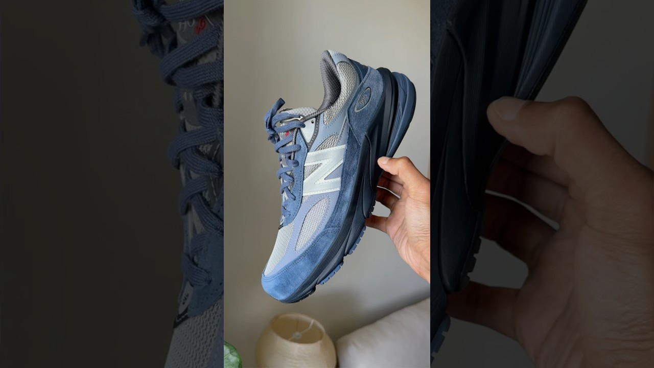 着用2回　New Balance 990V6 26cm Navy New Balance Big Kids FuelCell 990v6 Navy: GC990NV6 - A