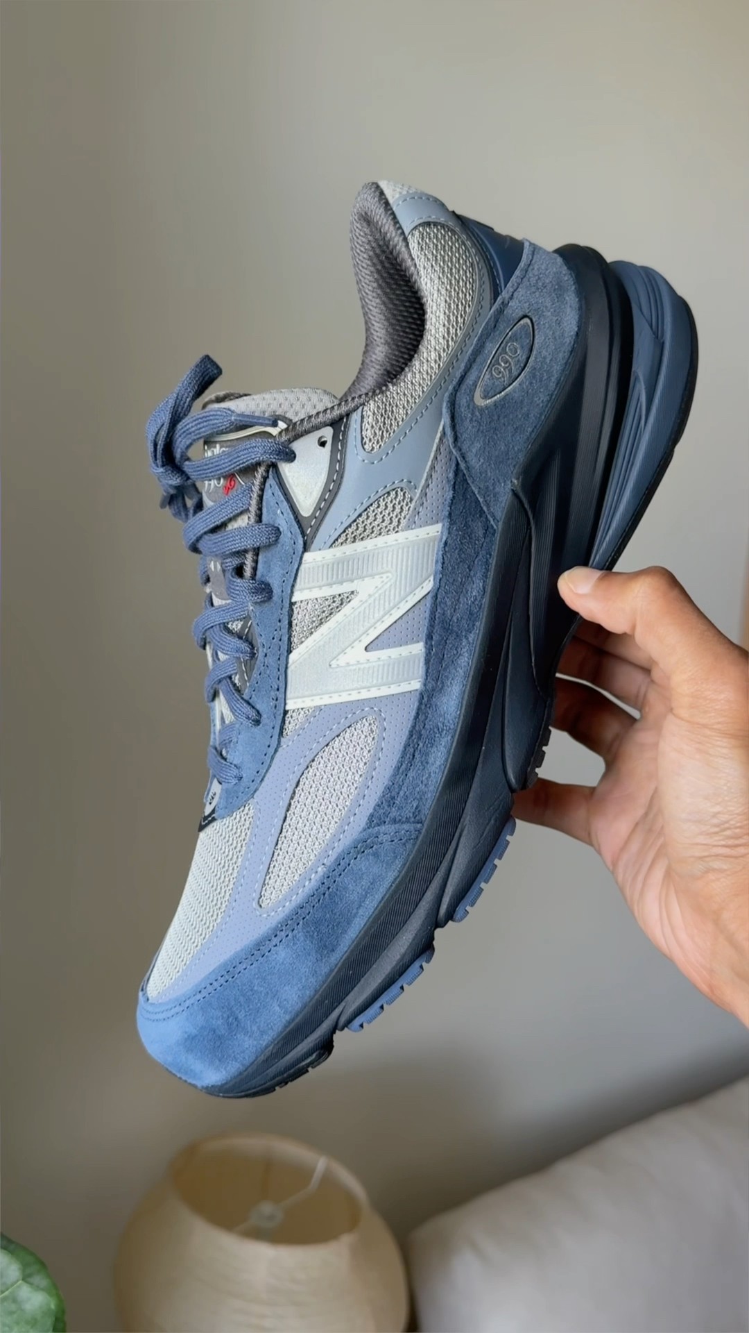 着用2回　New Balance 990V6 26cm Navy New Balance 990v6 MiUSA Navy White Men's - M990NV6 - US
