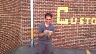 Blowing up condom with my head