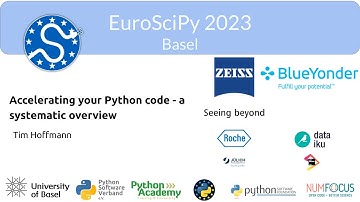 EuroSciPy 2023 - Accelerating your Python code - a systematic overview