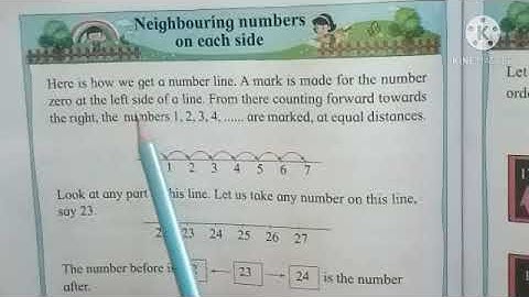 std 2 Maths NEIGHBORING numbers on each side