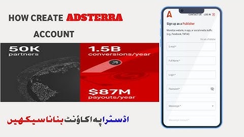 How To Create And verify Adsterra Account |Adsterra Account Kaise Banaye 2024 |Adsterra for website