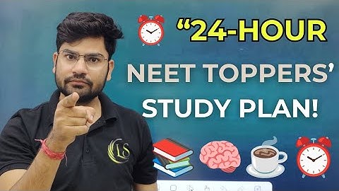 Study Like a Topper! 24-Hour Productive NEET Study Plan (Morning to Night)#neet  #studyplan  #topper