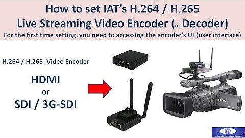 How to set IAT H.264 H.265 HDMI SDI Encoder for YouTube Facebook Live streaming for the first time