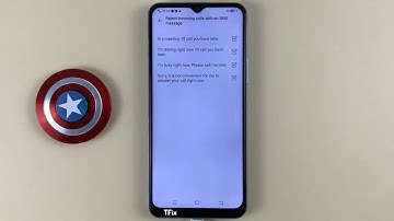 Reject incoming calls with an SMS message on Vivo Y20 Android 10
