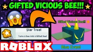 I GOT THE *GIFTED* VICIOUS BEE!! (Bee Swarm Simulator Roblox)