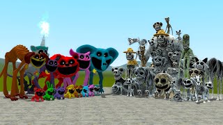 ALL SMILING CRITTERS GIANT FORMS VS ALL ZOONOMALY MONSTERS In Garry's Mod Poppy Playtime Chapter 3